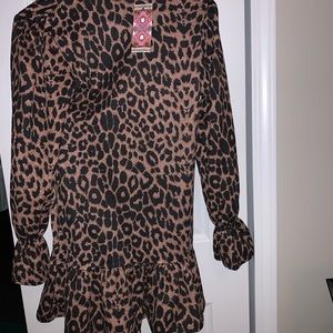 cheetah print boohoo dress